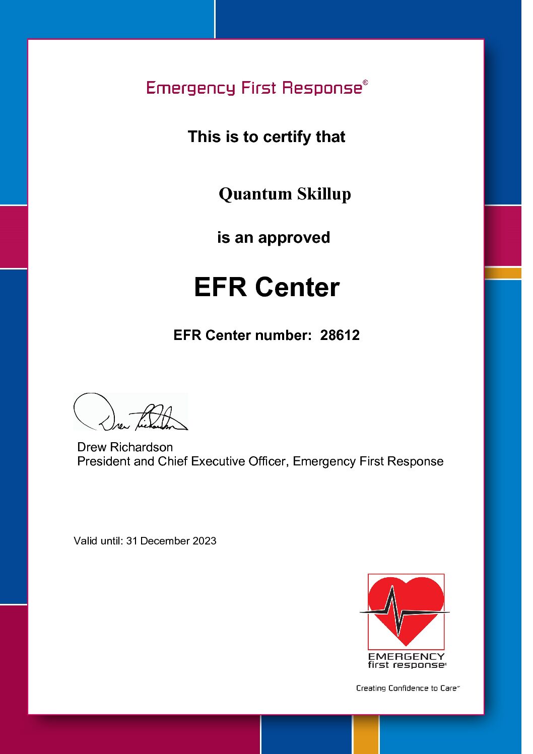 EFR 2023 Certificate_S28612